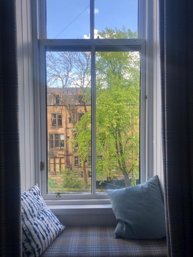 Beautiful Double Room In Idyllic West End Townhouse Glasgow Eksteriør bilde